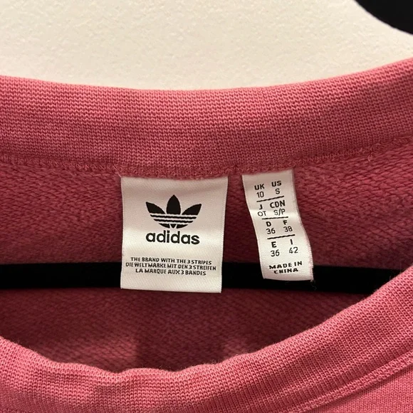 adidas Originals Vocal Maroon Crew Neck Sweatshirt Sz small - Picture 7 of 9